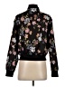Pink Rose 100% Polyester Floral Black Jacket Size S - photo 2