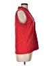 Lands' End Polka Dots Red Sleeveless Button-Down Shirt Size L - photo 4