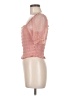 Ambiance 100% Rayon Pink Short Sleeve Top Size M - photo 5