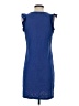 Universal Thread 100% Cotton Solid Blue Casual Dress Size S - photo 2