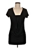 Bisou Bisou Black Short Sleeve Top Size M - photo 1