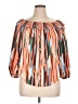 Shein Curve 100% Polyester Orange 3/4 Sleeve Blouse Size 12 Plus (0) - photo 1