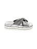 J/Slides Metallic Silver Sandals Size 7 1/2 - photo 1