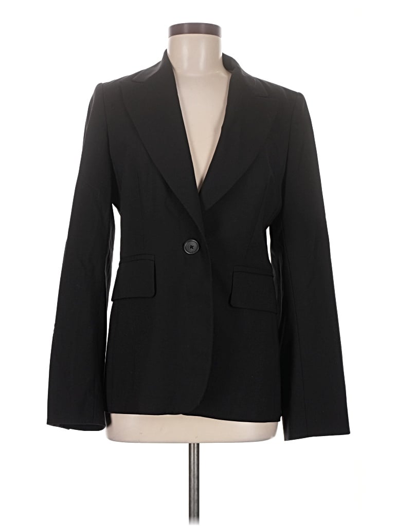 Pre-owned Banana Republic Wool Blazer Jacket In Black