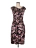 Connected Apparel Floral Brown Cocktail Dress Size 6 - photo 1