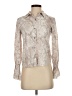 Olivaceous Paisley Ivory Long Sleeve Blouse Size S - photo 1