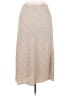 Final Touch 100% Polyester Chevron-herringbone Tan Ivory Casual Skirt Size L - photo 2