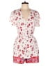 Bebop 100% Rayon Floral White Romper Size L - photo 1