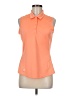Adidas 100% Polyester Orange Sleeveless Polo Size M - photo 1