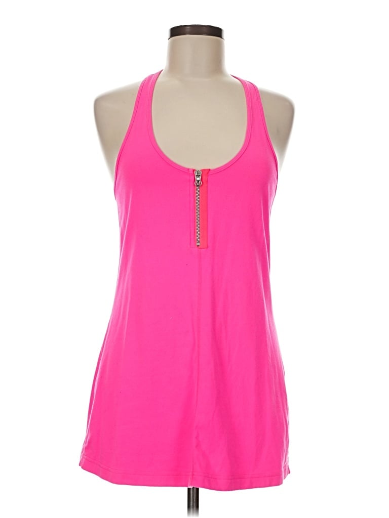 Pre-owned Lululemon Athletica Tank Top Pink Halter Neckline Tops