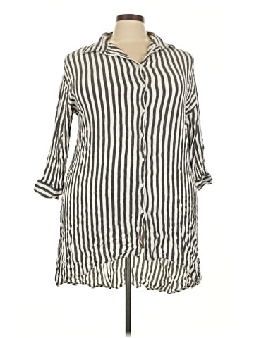 BoHo Me 3/4 Sleeve Button-Down Shirt (view 1)