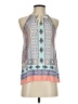 Deletta Blue Sleeveless Blouse Size XS - photo 1