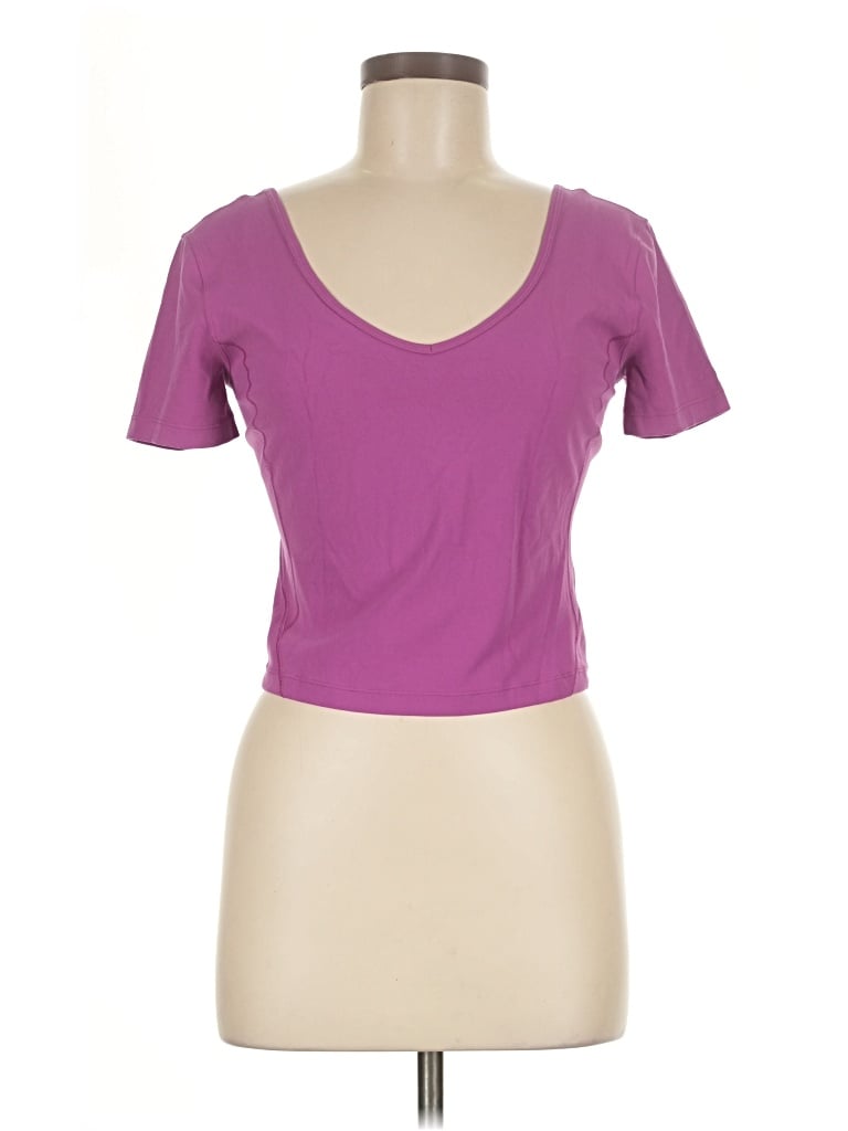 Pre-owned Lululemon Athletica Active T-shirt In Purple