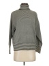 OAK + FORT Stripes Gray Turtleneck Sweater Size XS - photo 1