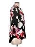 DR2 Floral Black 3/4 Sleeve Blouse Size M - photo 4