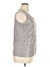 Roz & Ali Silver Sleeveless Top Size 14 - photo 4