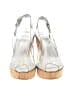 Stuart Weitzman White Silver Wedges Size 6 1/2 - photo 2