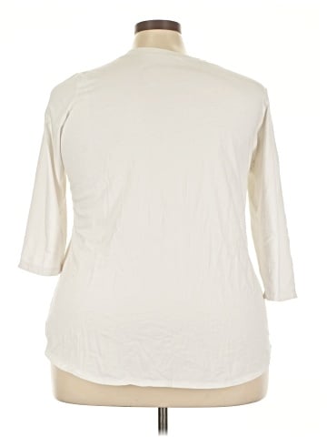 Susan Graver 3/4 Sleeve T-Shirt (view 2)