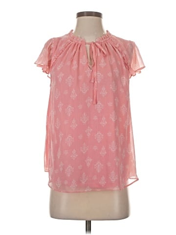 LC Lauren Conrad Short Sleeve Blouse (view 1)