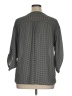 Joe Fresh 100% Polyester Houndstooth Gray 3/4 Sleeve Blouse Size XL - photo 2