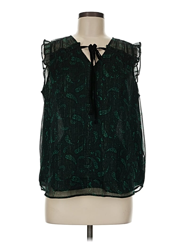 Ann Taylor Loft Sleeveless Blouse In Black