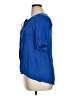 Umgee Blue Short Sleeve Blouse Size XL - photo 5
