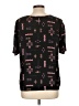 metaphor Black Short Sleeve Blouse Size L - photo 2