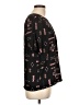 metaphor Black Short Sleeve Blouse Size L - photo 4