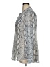 Kut from the Kloth 100% Polyester Animal Print Silver Long Sleeve Blouse Size XL - photo 5