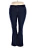 St. John's Bay Chevron-herringbone Blue Jeans Size 18 - photo 1