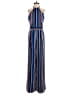 Bebe 100% Polyester Stripes Blue Jumpsuit Size 0 - photo 1
