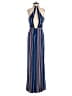 Bebe 100% Polyester Stripes Blue Jumpsuit Size 0 - photo 2