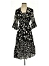 CAbi 100% Polyester Print Black Ivory Casual Dress Size XS - photo 1