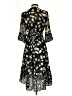 CAbi 100% Polyester Print Black Ivory Casual Dress Size XS - photo 2