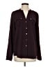 Calvin Klein 100% Polyester Burgundy Long Sleeve Blouse Size S - photo 1