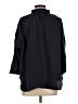 Unbranded Solid Black 3/4 Sleeve Button-Down Shirt Size XS - photo 2
