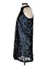 Alya 100% Polyester Metallic Blue Cocktail Dress Size S - photo 5