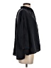 Unbranded Solid Black 3/4 Sleeve Button-Down Shirt Size XS - photo 4
