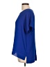 Unbranded Blue Short Sleeve Blouse Size L - photo 5