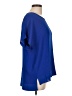 Unbranded Blue Short Sleeve Blouse Size L - photo 4