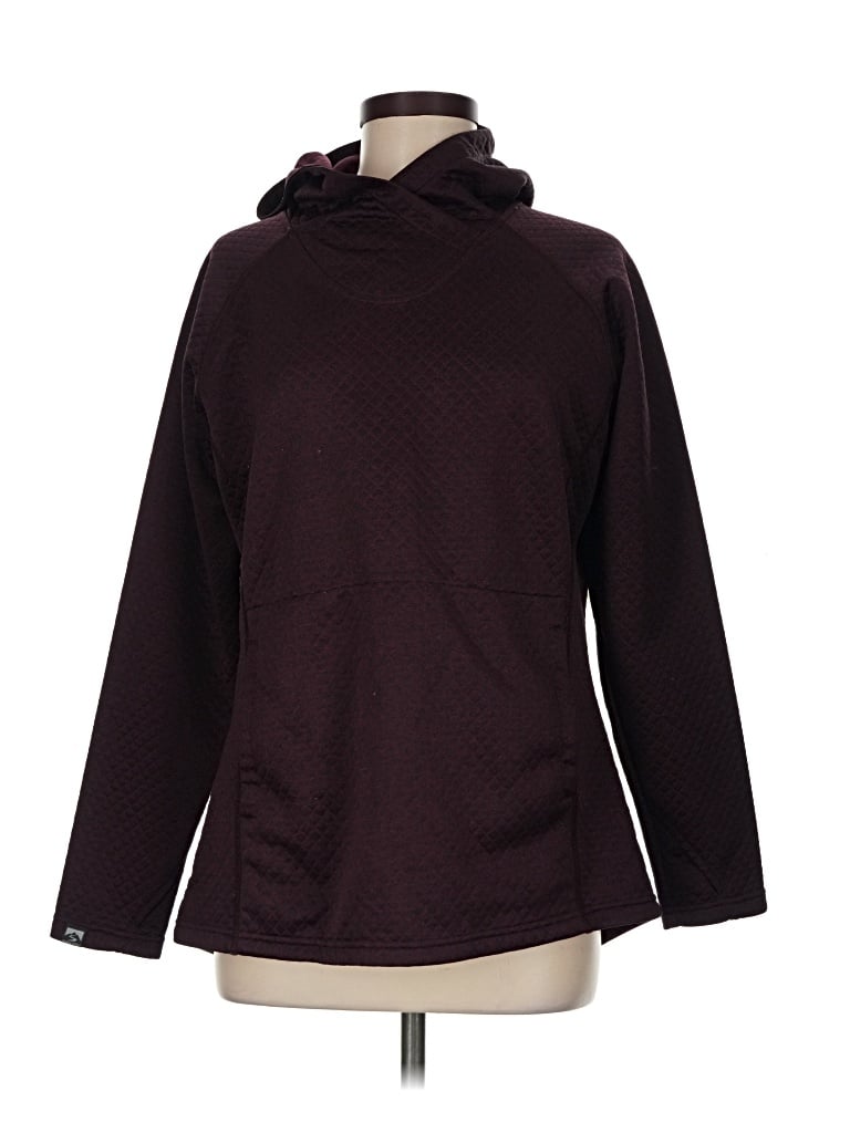 Pre-owned Assorted Brands Pullover Hoodie In Burgundy