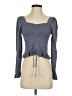 Zara Gray Long Sleeve Top Size S - photo 1