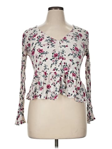 Divided by H&M 3/4 Sleeve Blouse (view 1)
