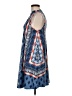 Derek Heart Print Blue Casual Dress Size M - photo 5