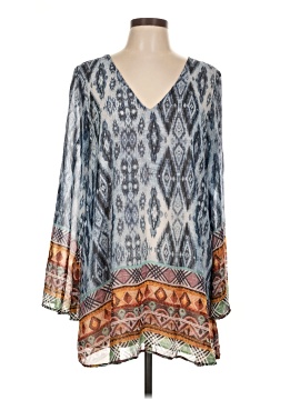 Lavender Brown 3/4 Sleeve Blouse