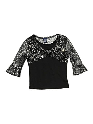 Basic Editions 3/4 Sleeve Top (view 1)