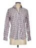 Grayson 100% Cotton Print White Long Sleeve Blouse Size XS (1) - photo 1