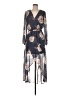 Lily Rose 100% Polyester Floral Blue Cocktail Dress Size M - photo 1
