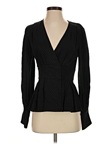 Something Navy Long Sleeve Blouse (view 1)