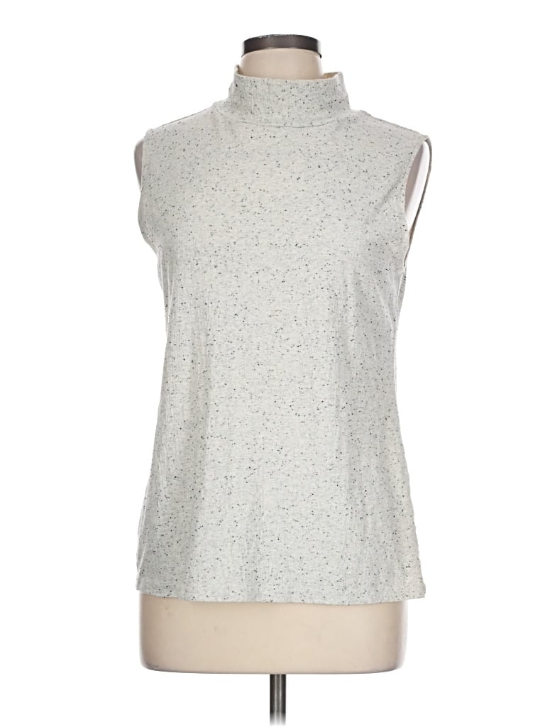 Pre-owned Croft & Barrow Sleeveless T-shirt In Silver
